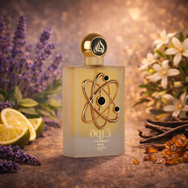 LATTAFA THARWAH GOLD – Women Oriental Floral Parfum – Sanctum