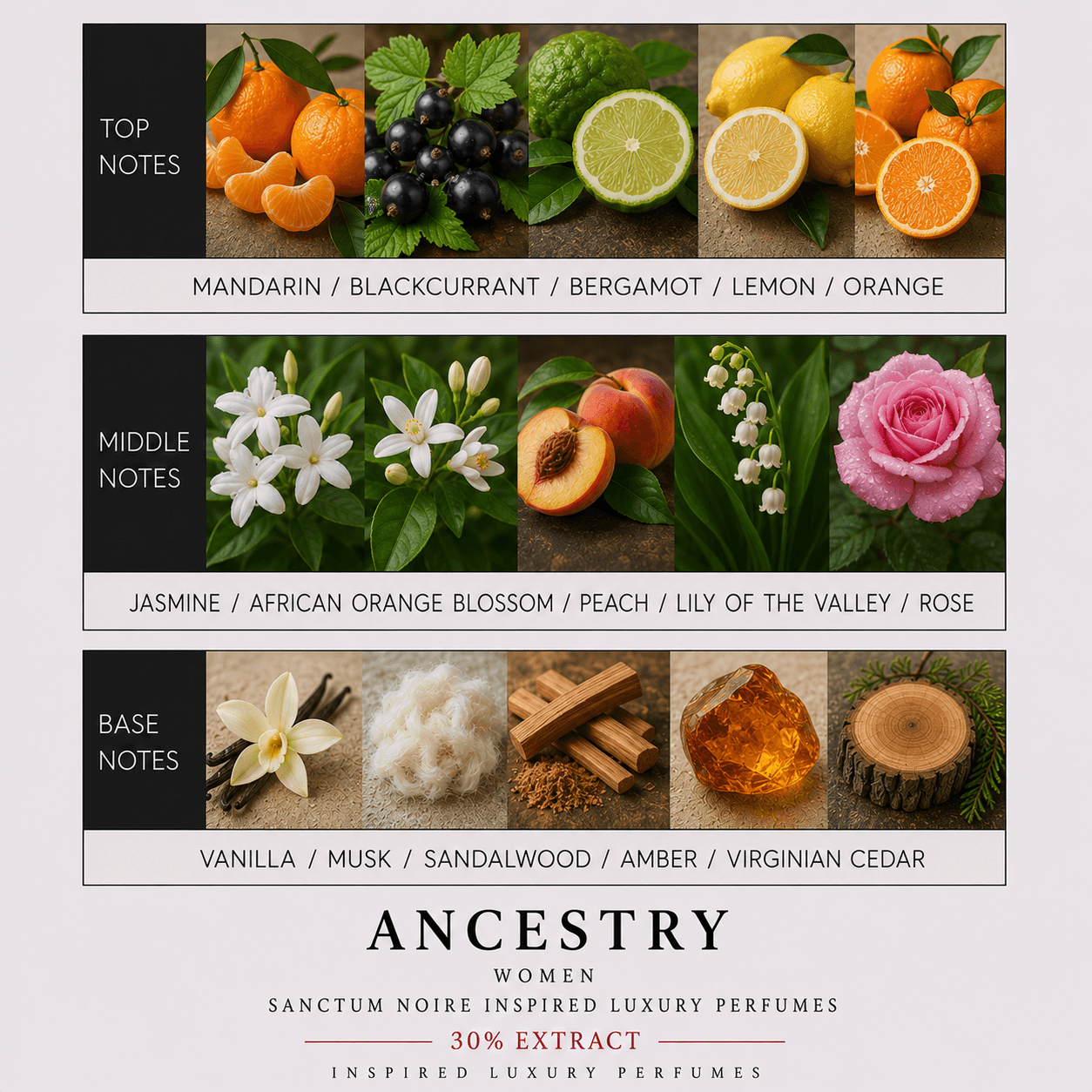 Ancestry Women Sanctum Noire Inspired Luxury Perfumes