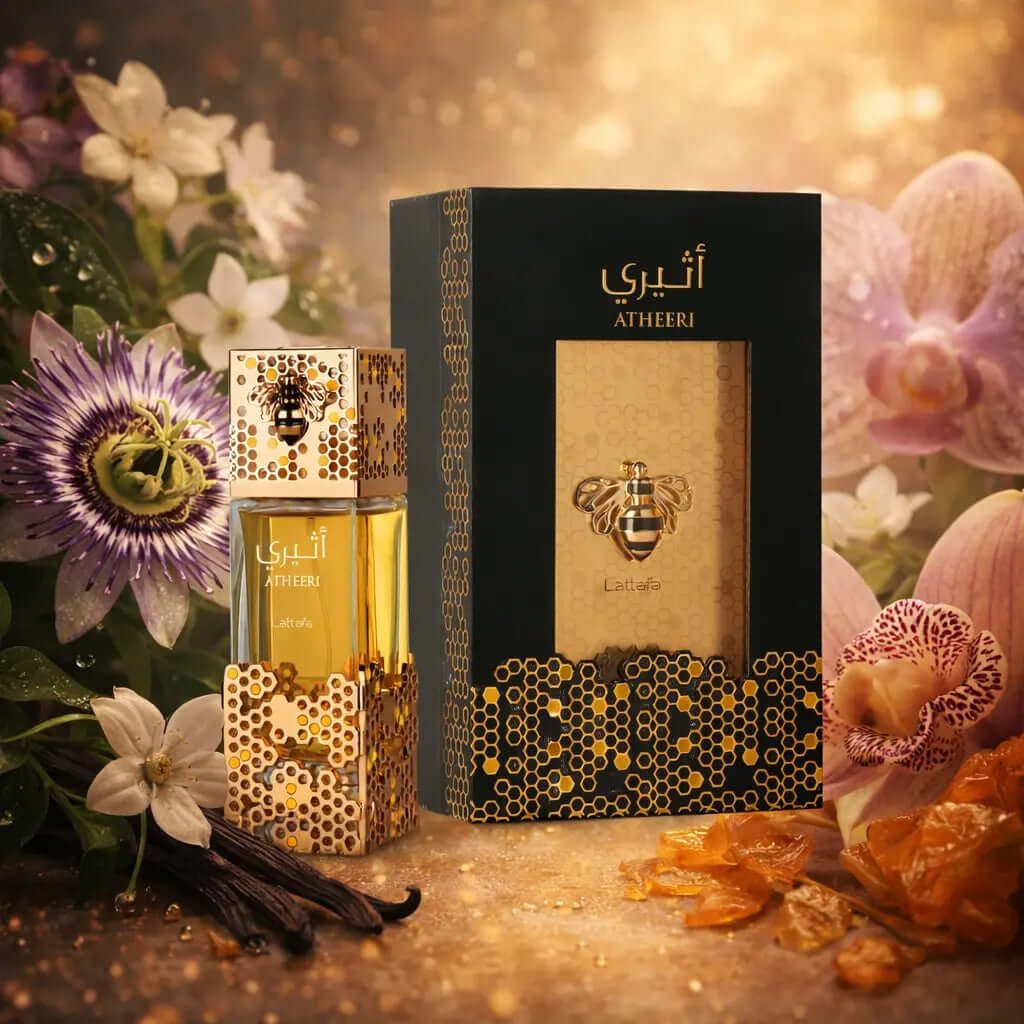 LATTAFA Atheeri Women Perfum Oriental Sweet Floral Soft radiance Floral nectar. Golden warmth. Atheeri by Lattafa® is a luminous oriental-sweet floral fragrance
