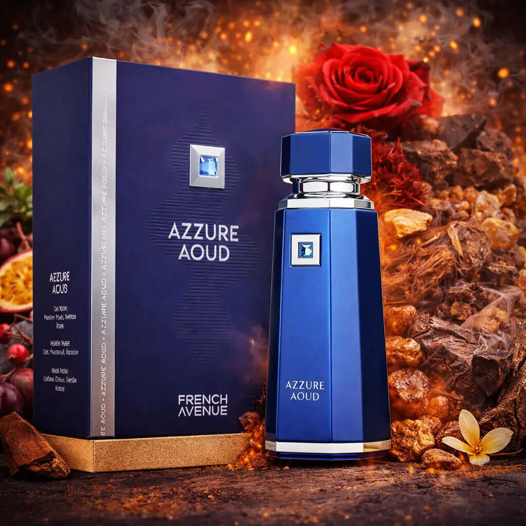 FRENCH AVENUE Azzure Aoud Men Oriental Powerful. Exotic. Deeply sophisticated. Azzure Aoud is a bold oriental creation where vibrant fruit meets