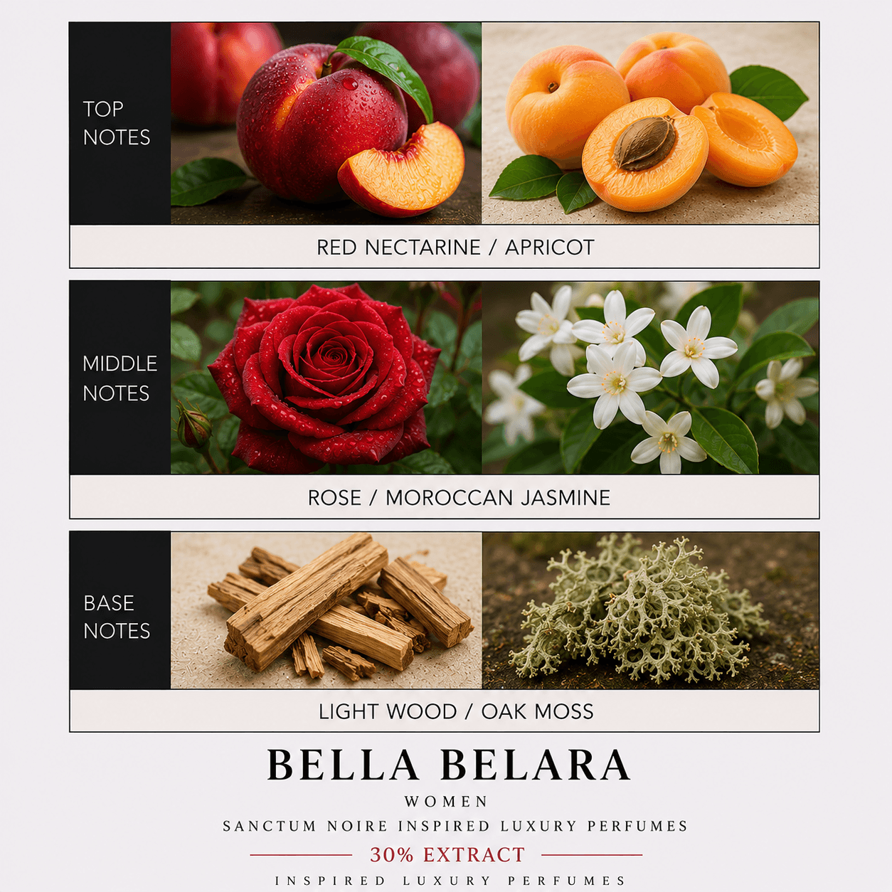 Bella Belara Women Sanctum Noire Inspired Luxury Perfumes