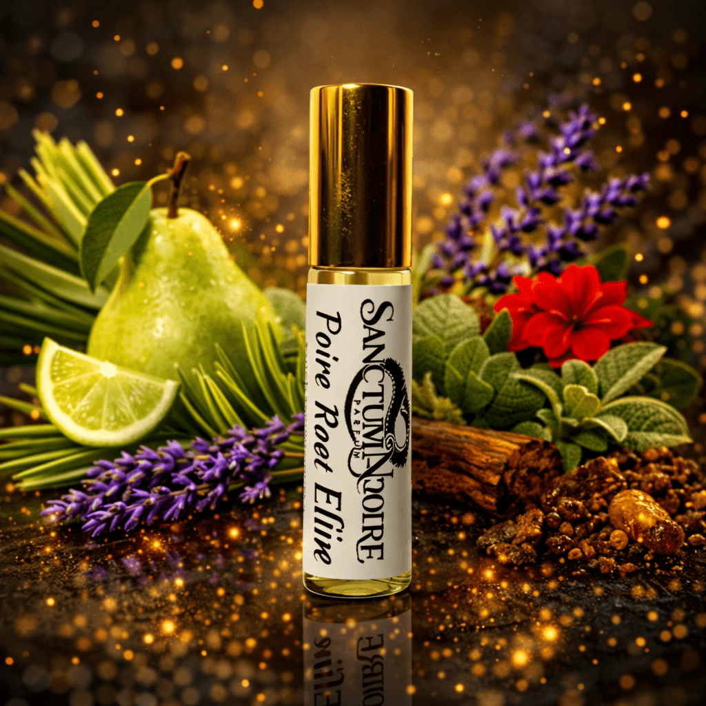 Wild Pear Elixir by Sanctum Noire Unisex Fruity Aromatic Woody Parfum Juicy brightness Herbal clarity woody Wild Pear Elixir is a fruity-aromatic fragrance