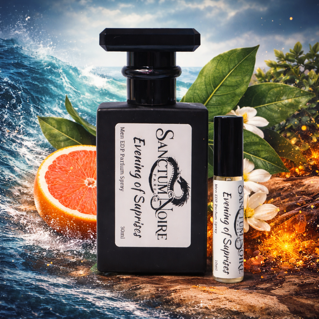 Evening of Suprises for Men Sanctum Noire Perfumes Freshness depth Power with refinement Evening of Surprises is a modern marine-woody composition built for men
