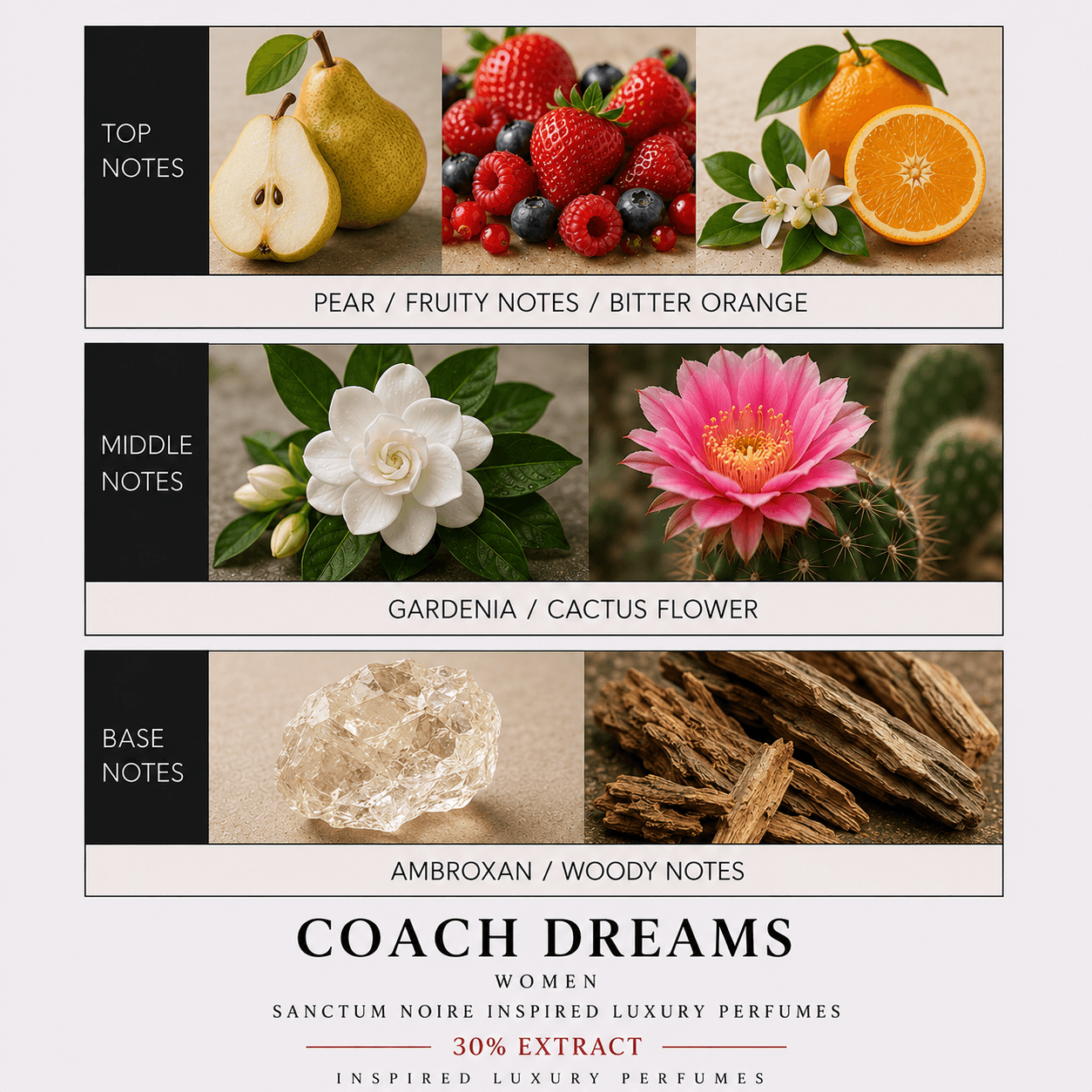 Coach Dreams Women Sanctum Noire Inspired Luxury Perfumes
