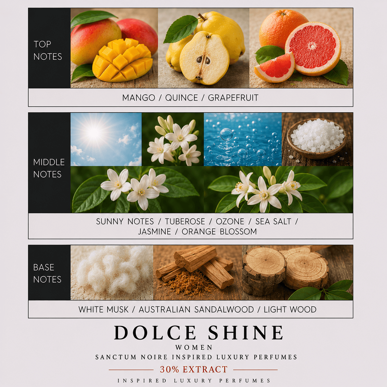 Dolce Shine Women Sanctum Noire Inspired Luxury Perfumes