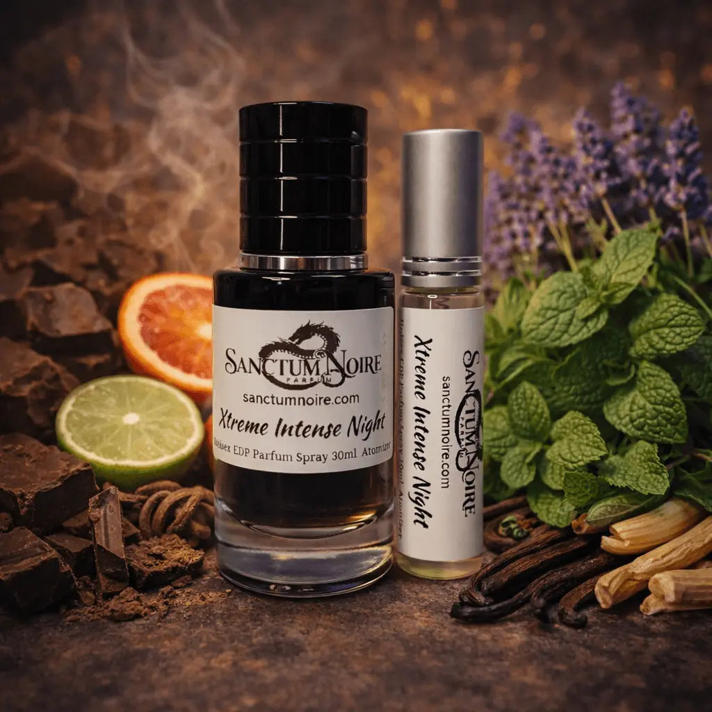 EXTREME INTENSE NIGHT Women and Unisex | Citrus Vanilla Mint | Eau de Parfum Dark sweetness. Electric freshness. Nighttime seduction