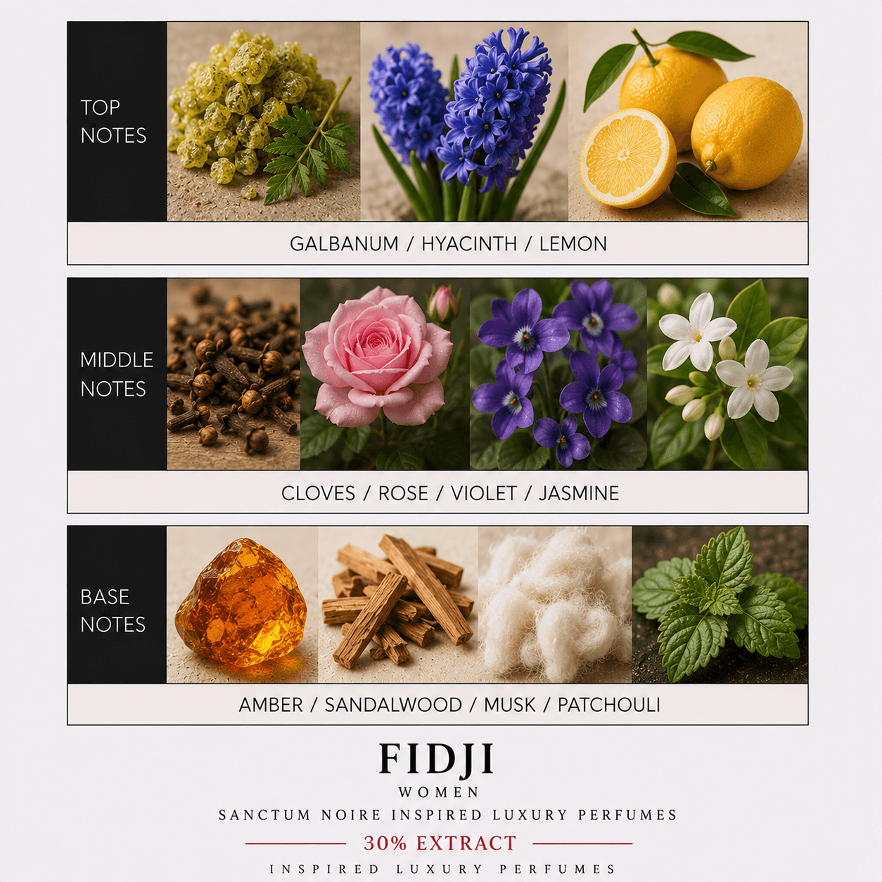 Fidji Women Sanctum Noire Inspired Luxury Perfumes