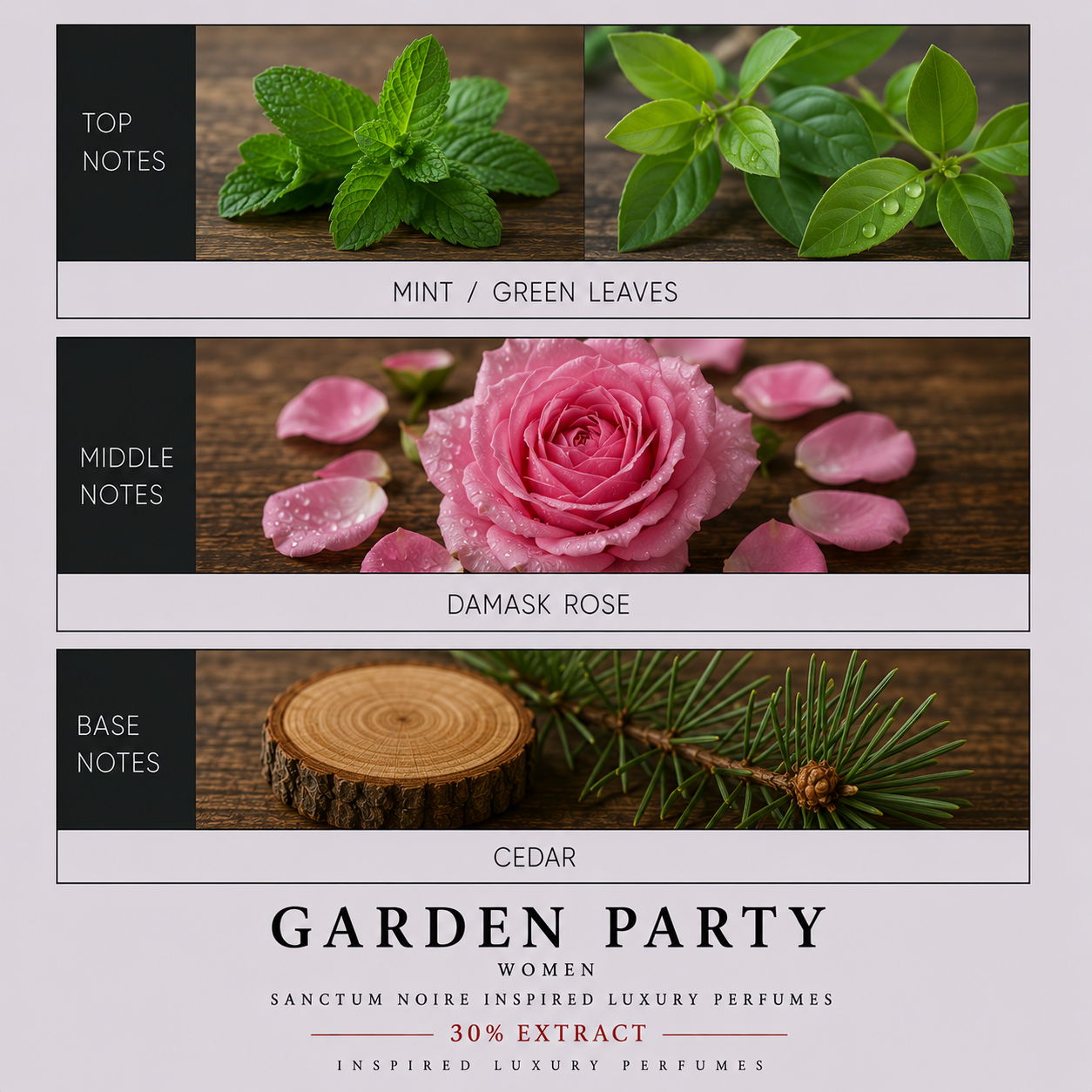 Garden Party Women Sanctum Noire Inspired Luxury Perfumes