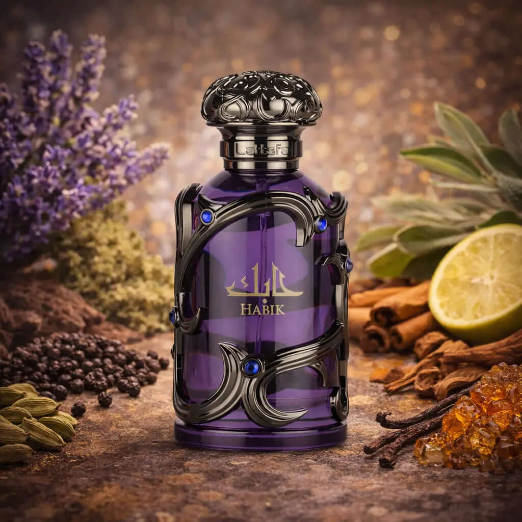 LATTAFA HABIK FOR MEN – long-lasting men’s fragrance with bold woody and oriental notes. Perfect for evening wear and signature scent lovers.
