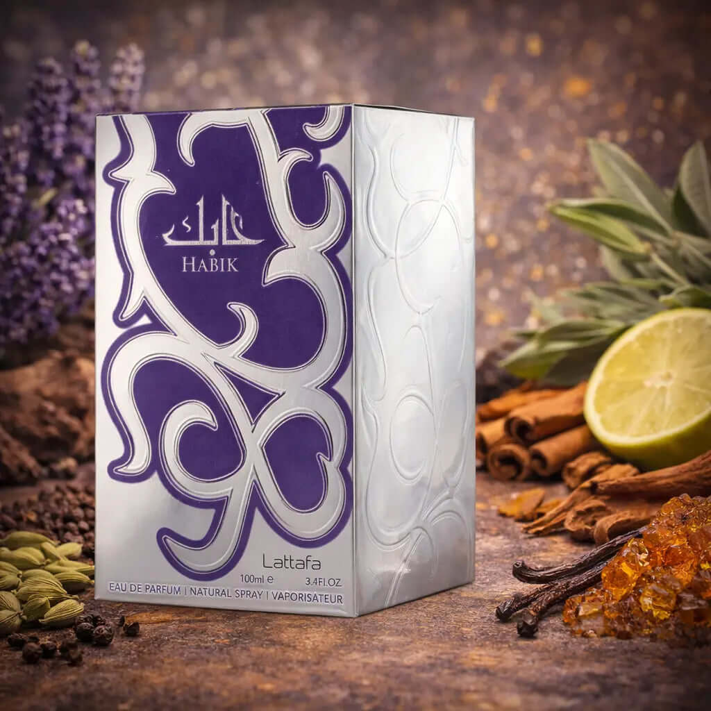 LATTAFA HABIK FOR MEN – long-lasting men’s fragrance with bold woody and oriental notes. Perfect for evening wear and signature scent lovers.