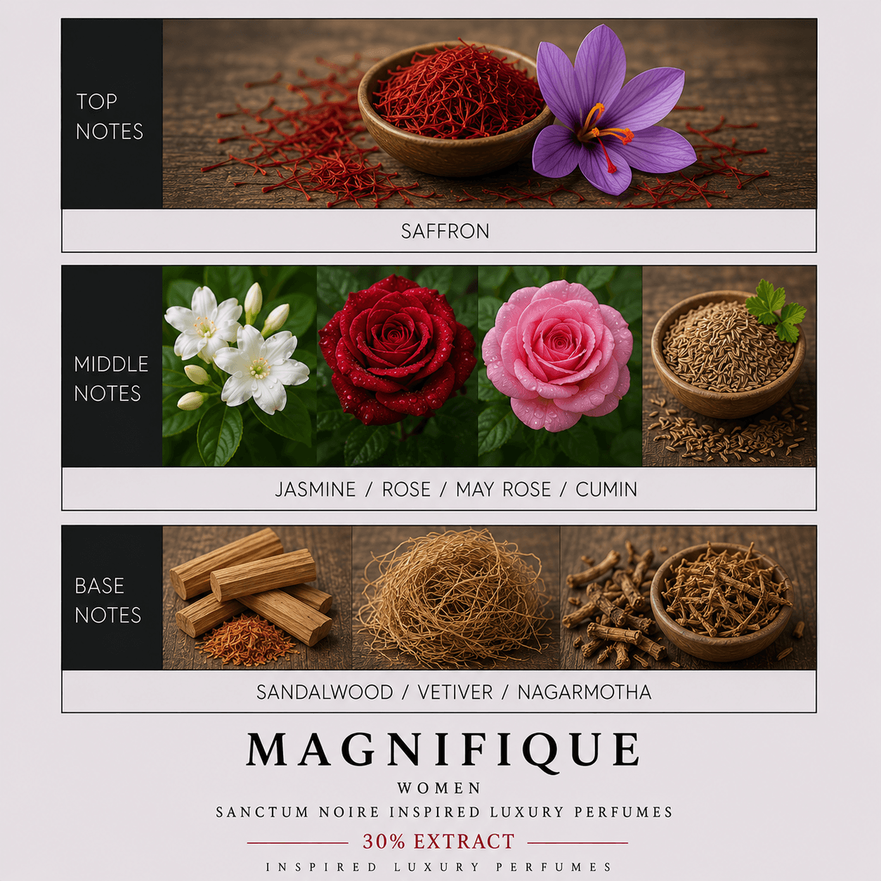 Magnifique Women Sanctum Noire Inspired Luxury Perfumes
