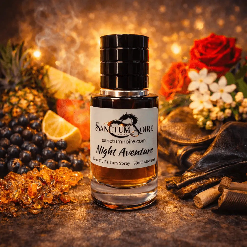 Night Aventure fruity woody perfume Sanctum Noire – Night Aventure bottle