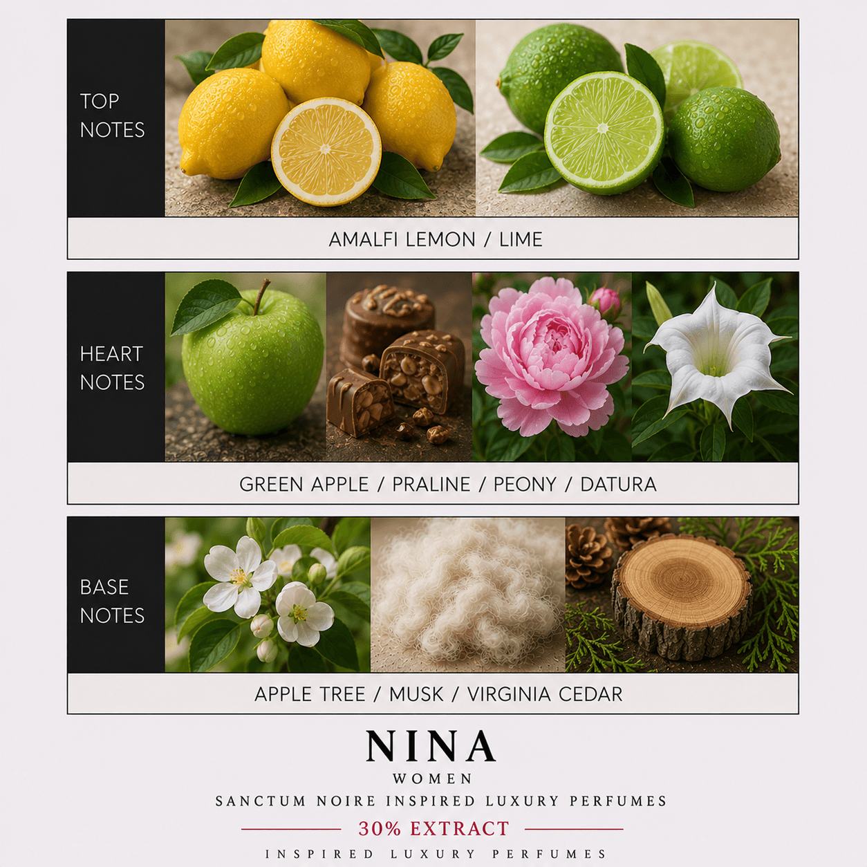 Nina Women Sanctum Noire Inspired Luxury Perfumes