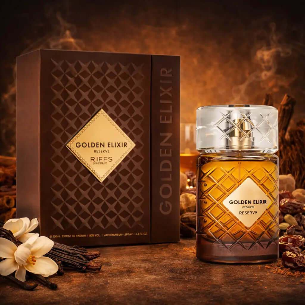 RIIFFS® – Golden Elixir Reserve Unisex | Oriental | Eau de Parfum Luxurious. Decadent. Intensely addictive.Golden Elixir Reserve is a rich oriental composition