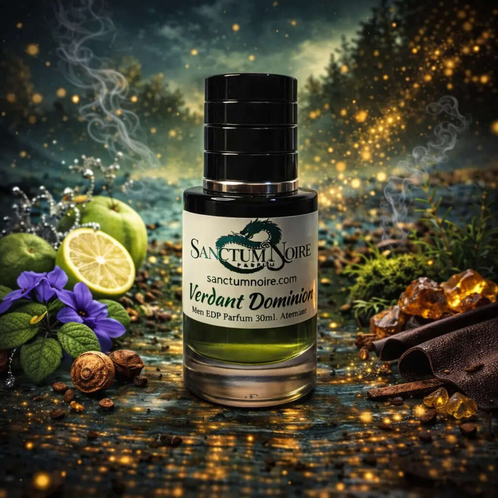 SANCTUM NOIRE Verdant Dominion Men Fresh Woody Aquatic Green depths Aquatic refinement Verdant Dominion by is a masterful fresh-woody aquatic fragrance