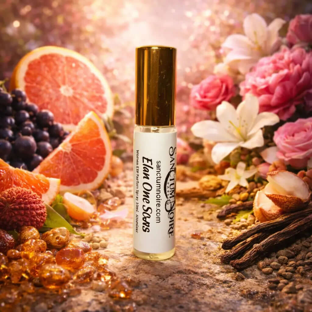 Elan One Rose Sanctum Noire Women Floral Fruity Musky Radiant petals. Juicy brightness. Velvet femininity Elan One Rose by is a luminous floral fragrance