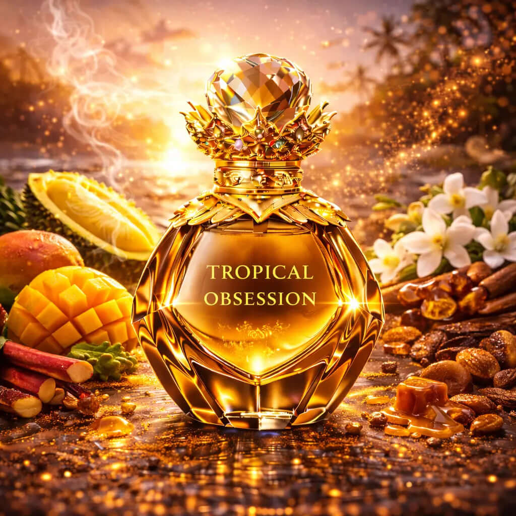 Tropical gourmand perfume Sanctum Noire – Tropical Obsession mango caramel fragrance