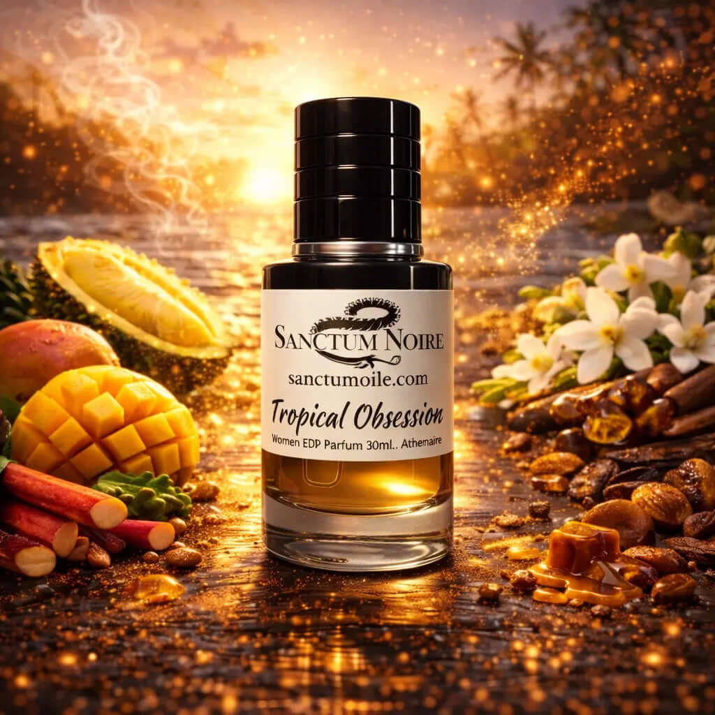 Tropical Obsession Sanctum Noire Uni Fruity Intensely Aromatic Gourmand Lush sweetness Exotic Sun-kissed Tropical Obsession is an irresistibly vibrant fragrance