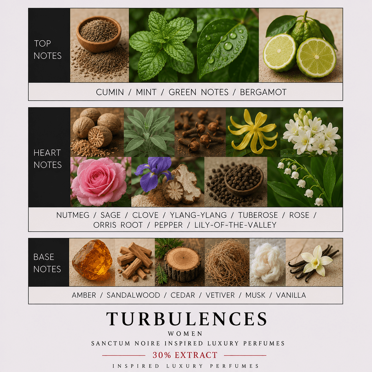 Turbulences Women Sanctum Noire Inspired Luxury Perfumes