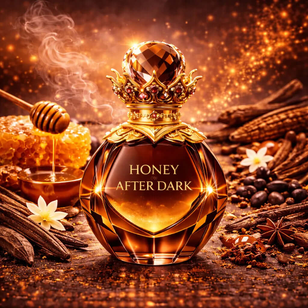 Honey After Dark Sanctum Noire Women Intense Aromatic Woody Gourmand Dark cherry allure. Spicy warmth. Smoky depth Honey After Dark is an intoxicating